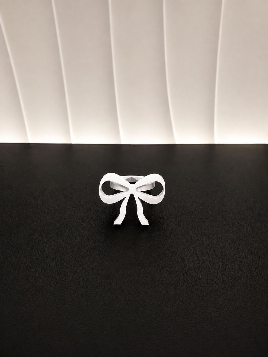 Coquette Bow Napkin Ring - White