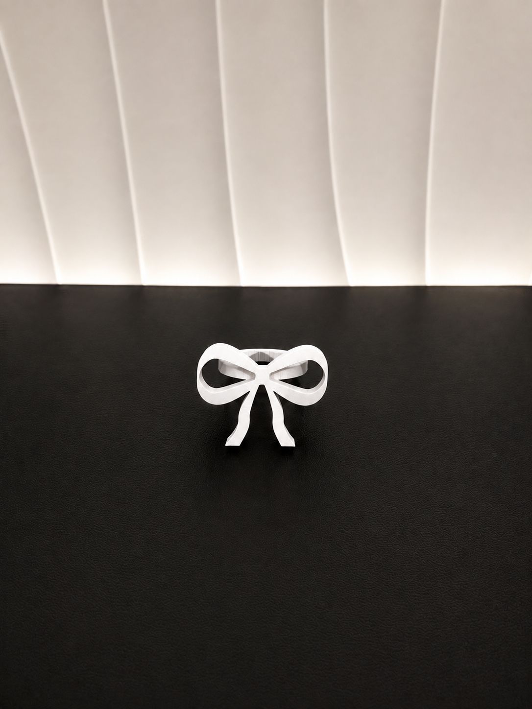 Coquette Bow Napkin Ring - White