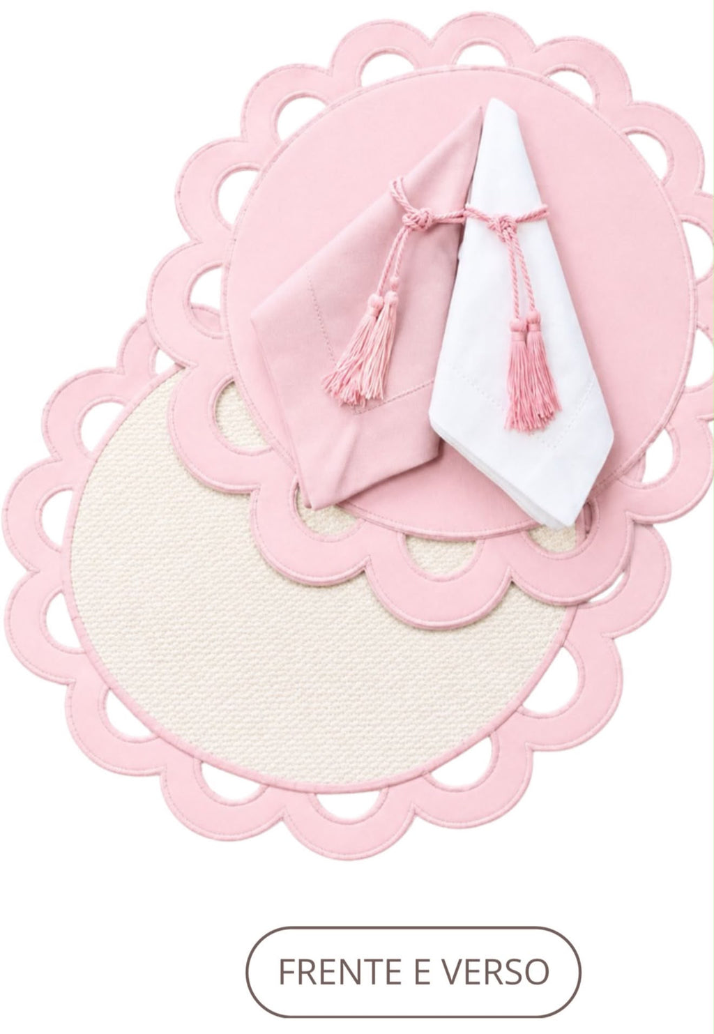 Blushing Garden full table setting for 2