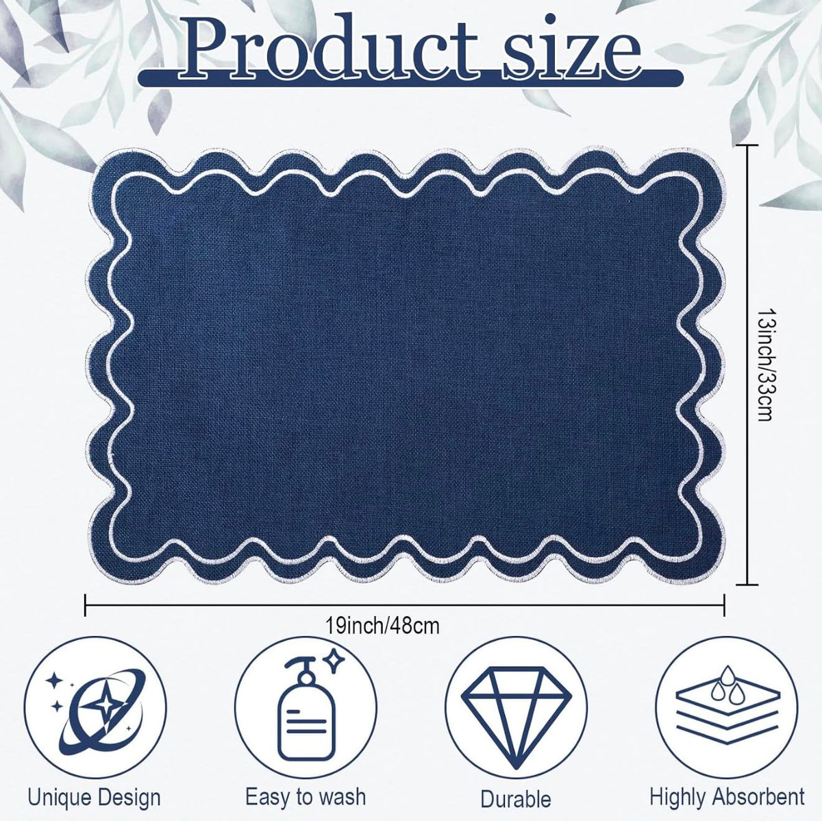 Secret Garden placemat product size