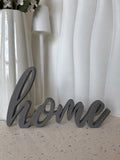 Home Sign Cinza