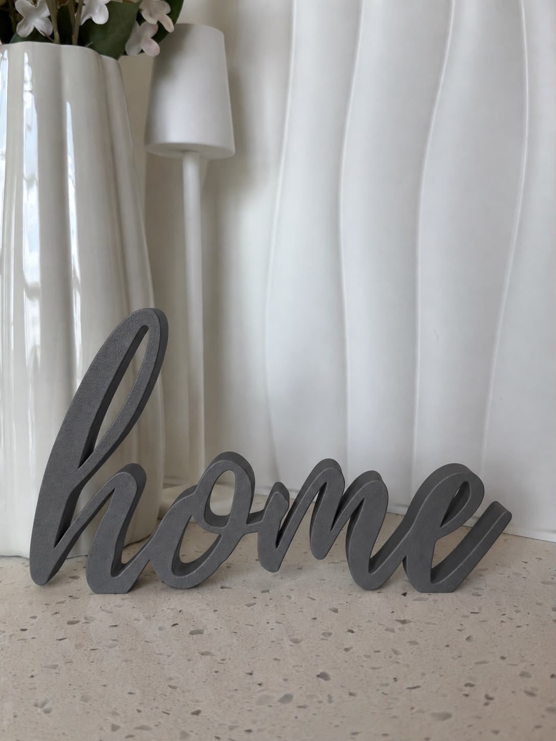 Home Sign Cinza