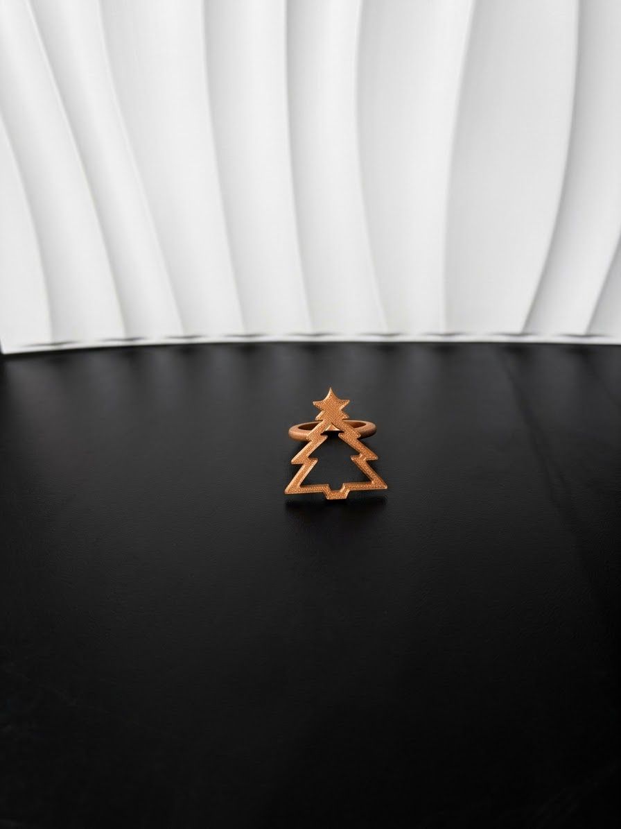 Porta Guardanapo Árvore de Natal Marrom