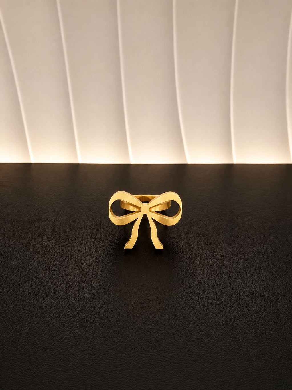 Coquette Bow Napkin Ring - Gold
