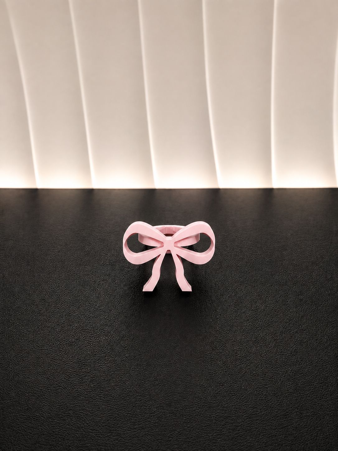 Coquette Bow Napkin Ring - Light Pink