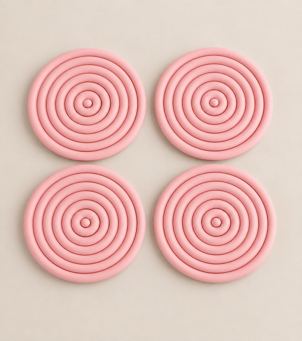 Porta Copo Bolacha Rosa