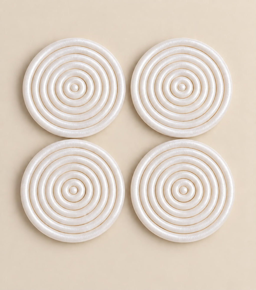 Twister Coaster White Glitter