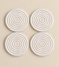 Twister Coaster White Glitter
