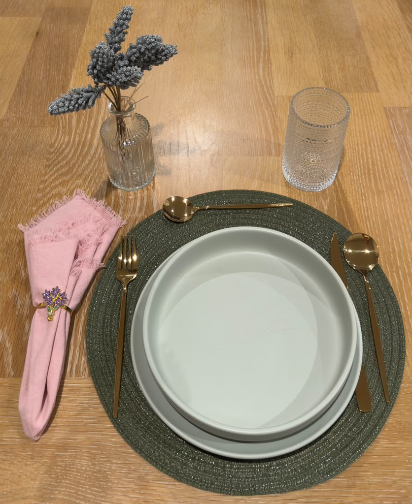 Lavender Grove table setting