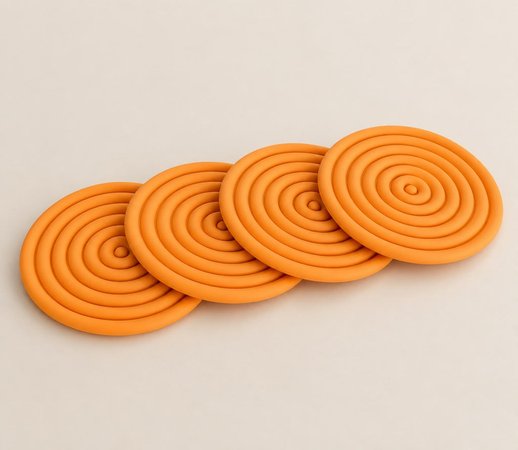 Porta Copo Bolacha Laranja