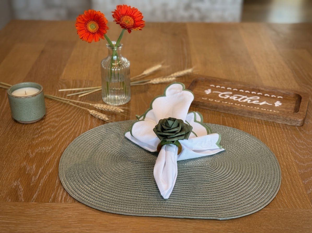 Secret Sage table setting detail